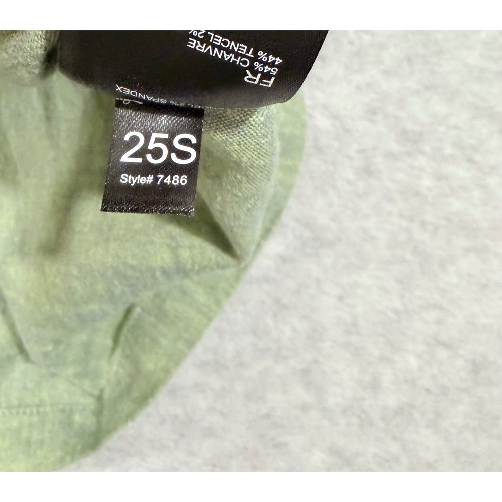 Kuhl‎ Mens XL Short Sleeve Button Down Shirt Olive Green Hemp Tencel 7486 - Picture 8 of 10